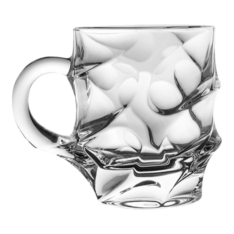 进口水晶玻璃带手把欧式风咖啡杯
