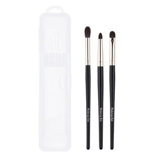 魅仔细光锋羊毛眼影刷套装小号眼部晕染刷火苗型便携三支装化妆刷