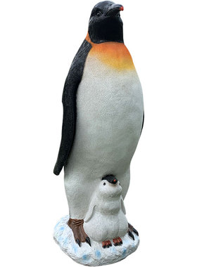 海洋馆玻璃钢动物雕塑仿真企鹅