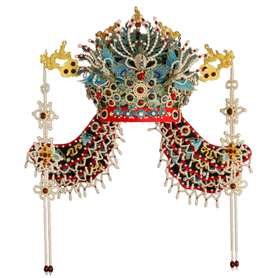 仿点翠六龙三凤冠明制头饰