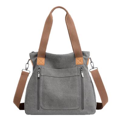 女士单肩包休闲帆布斜跨包日韩风