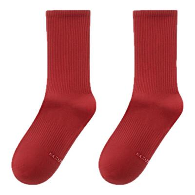 小野和子袜子女本命年中筒袜蛇年结婚喜庆情侣大红色新娘新郎礼物