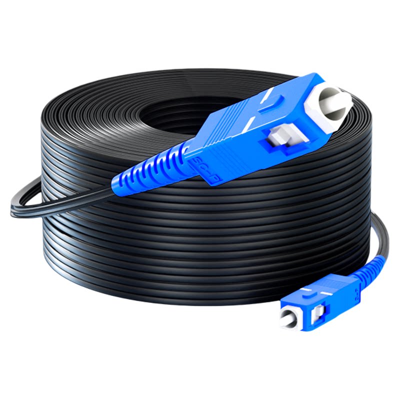 光纤跳线室外光纤线室内家用预埋50米100米200米300米sc-sc延长线 lc尾纤皮线光纤光缆线电信级工业级成品线