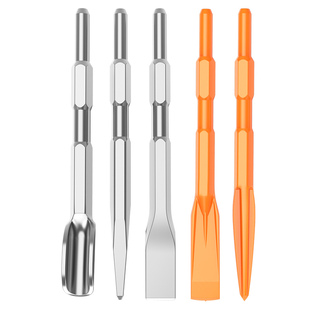 6角柄电镐镐头镐尖凿子长六角尖凿扁凿合金电锤冲击钻头混凝土铲