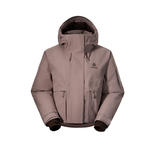 KAILAS凯乐石硬壳羽绒服短款650蓬鹅绒保暖FLT防水防静电户外女款