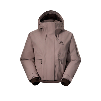 KAILAS凯乐石硬壳羽绒服短款650蓬鹅绒保暖FLT防水防静电户外女款