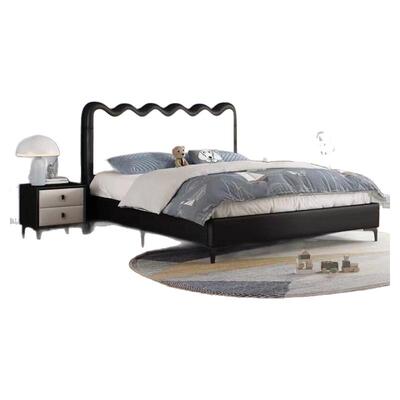 小户型儿童青少年单人床1米2男孩女孩公主床卧室卡通皮床1.35米床