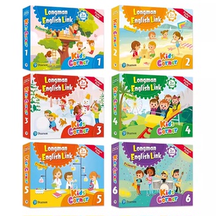 原版进口新版第二版kids corner1 2 3 4 5 6级朗文培生直通车longman english link书练习册APP少儿英语培训教材