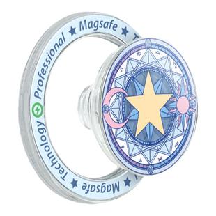 磁吸手机支架适用于苹果magsafe磁吸气囊支架式附伸缩折叠桌面啪嗒固定直播指环扣小众卡通可爱简约拆卸女