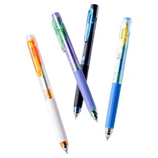 得力中性笔六边形战士in核赛博防晃动低重心速干st笔头学生用0.5黑笔顺滑双球珠碳素按动式水笔刷题备考考试