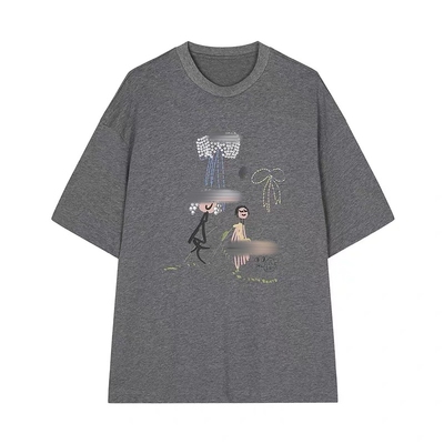 夏新品T恤短袖圆领宽松