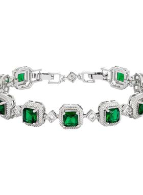 KREAM四色方形彩钻网球手链