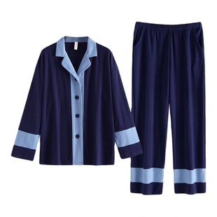 维多利亚2025新款纯棉睡衣女秋冬季长袖柔软棉休闲女士家居服