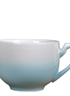 釉下彩有耳陶瓷茶杯100ml功夫茶具品茗杯带把家用加厚喝茶小杯子
