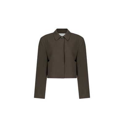 26早春新款短版羊毛外套百搭