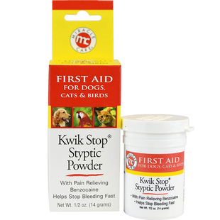 原装推荐美国KWIK STOP快克宠物断指甲止血粉14g猫狗通用外伤镇痛