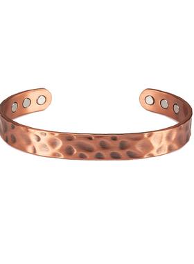 纯红铜紫铜男士手镯磁性手环小波点简约复古风格男女通用饰品礼物