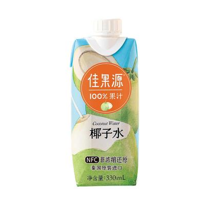 佳果源100%NFC椰子水330ml*12瓶