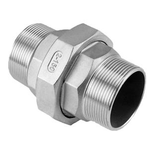 304不锈钢双外丝活接头外螺纹活接双头外丝活接头4分6分耐高温