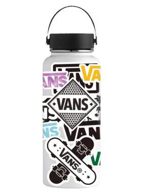 50张新款潮牌VANS涂鸦贴纸滑板吉他水杯拉杆箱机车头盔防水贴跨境