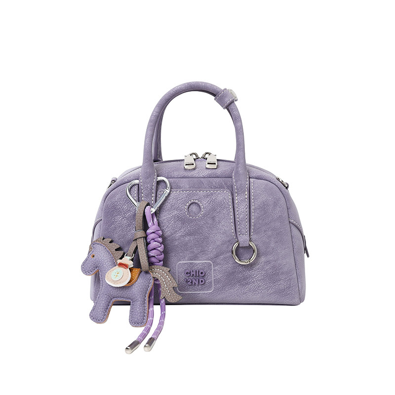 南风Chio2nd 生日礼物女生枕头包包2026新款超火紫色手提包斜挎包
