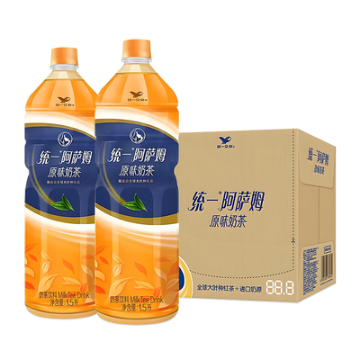 统一阿萨姆奶茶原味1.5L*6瓶整箱