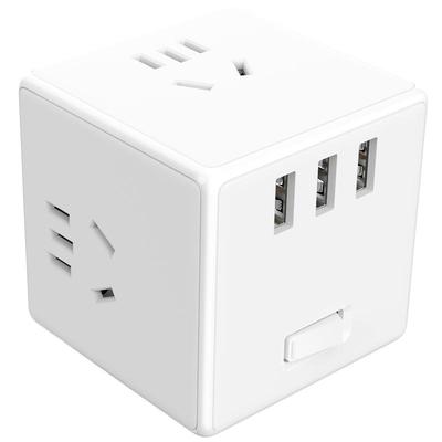 小米魔方插座转换器USB接线板