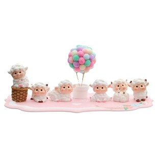 新款车载摆件可爱小羊创意汽车内饰用品漂亮中控台装饰小摆件礼物