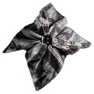 发量少发饰~异域风方巾发抓夹马尾夹高级感发夹中号后脑勺头饰女