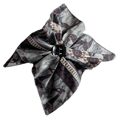 桃子柚异域风方巾发抓夹马尾夹