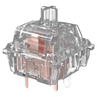爱国心全透明皎月轴热插拔线性轴轴体客制化机械键盘轴HIFI麻将音