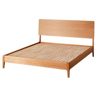 出乎家具千寻床实木樱桃木单人床北欧日式1.8m主卧床小户型双人床