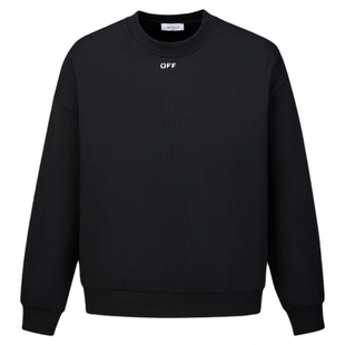 OFF-WHITE™情侣装新款圆领卫衣简约日常款字母装饰基础款上衣