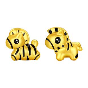 新年礼物周大生腕美黄金转运珠男女足金硬金人生黑马情侣送礼男生