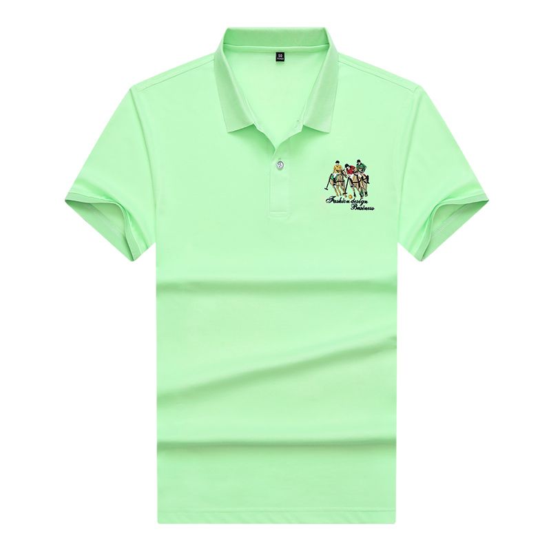 品牌男装翻领t恤短袖带领POLO衫