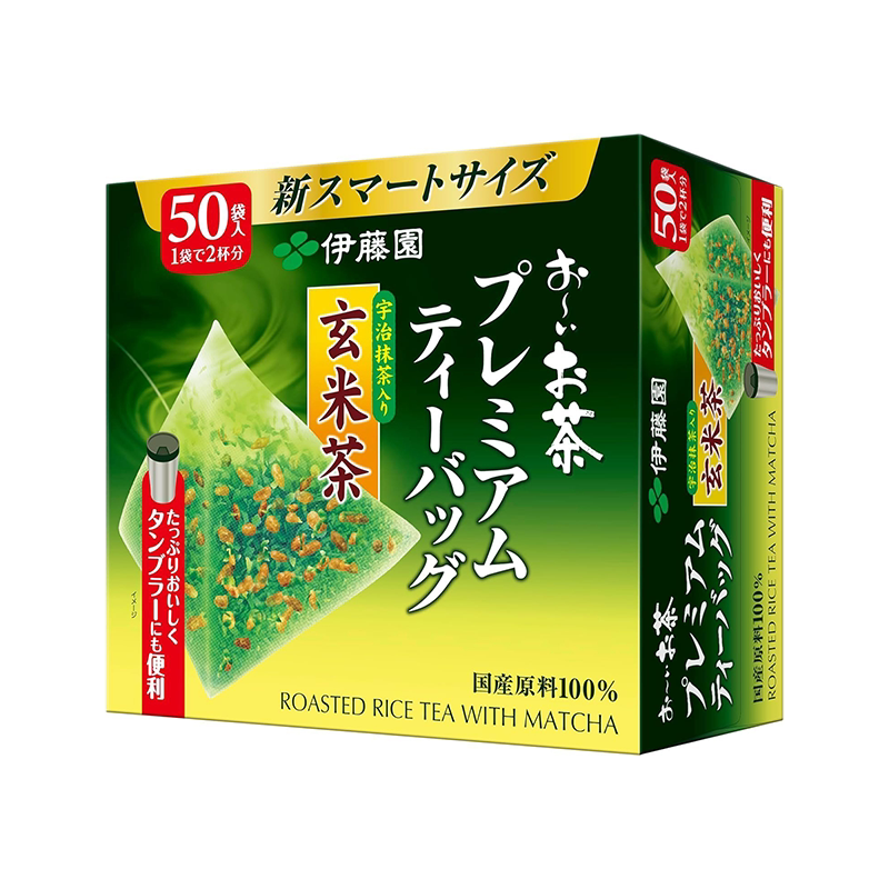 伊藤园日本宇治抹茶绿茶玄米茶独立三角袋泡茶包茶叶冷热泡茶茶饮