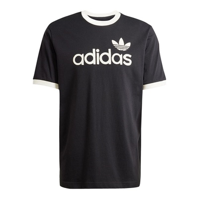 ADIDAS阿迪达斯三叶草男装2025夏新款简约复古圆领短袖T恤 JC8372