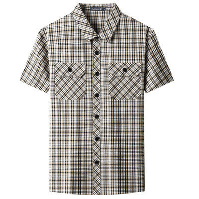 花花公子翻领短袖港风休闲衬衫潮