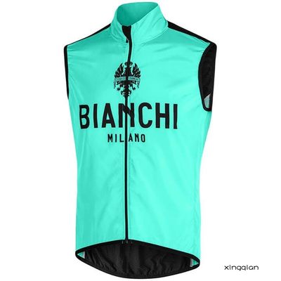 厂家2021款Bianchi 比安奇自行车男款夏季骑行背心轻量化防风马甲