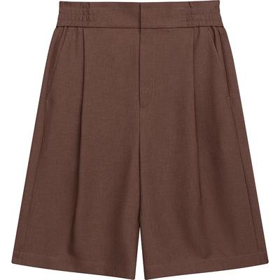 播西装短裤女夏季小个子气质通勤休闲五分裤DDR2KD5642