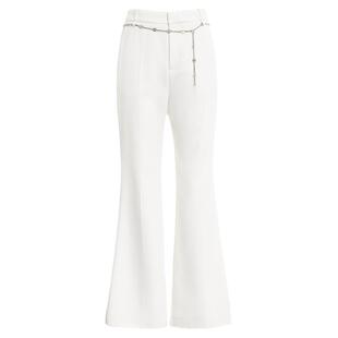 [吴宣仪同款]COMMEMOI吕燕设计师早春通勤休闲高腰羊毛阔腿裤