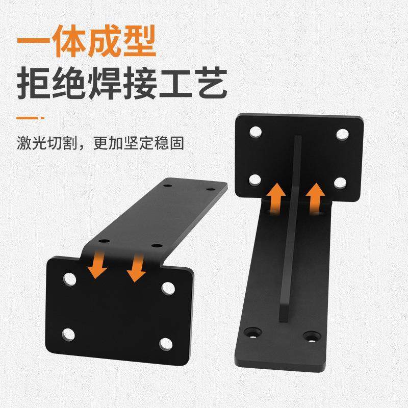 三角支架墙上L型悬空电视柜承重支架墙壁固定支撑托架柜子隔板托