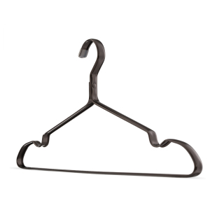 太空铝合金衣架家用挂衣防滑无痕加长衣挂男士黑色金属晾衣服撑子