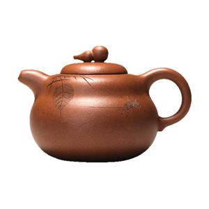 纯手工一水堂文人刻绘老段泥茶具