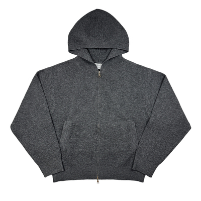 ComicTree羊毛混纺拉链毛衣帽衫