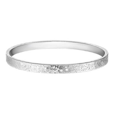 老庙黄金PT950铂金爆闪碎碎冰手镯素雅纯净经典百搭闪耀吸睛送礼