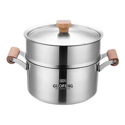 316不锈钢食品级汤锅双耳蒸煮锅