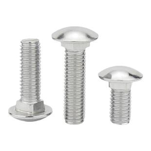 304/201不锈钢马车螺丝大半圆头方颈螺栓货架螺丝钉M4M5M6M8M10mm