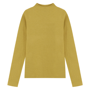 孙文秀studio全能打底半高领基础款极简亲肤软糯坑条打底毛衣针织