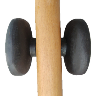 木拉手玻璃门把手单孔简约北欧创意柜手柄拉手实木门圆设计感黑色